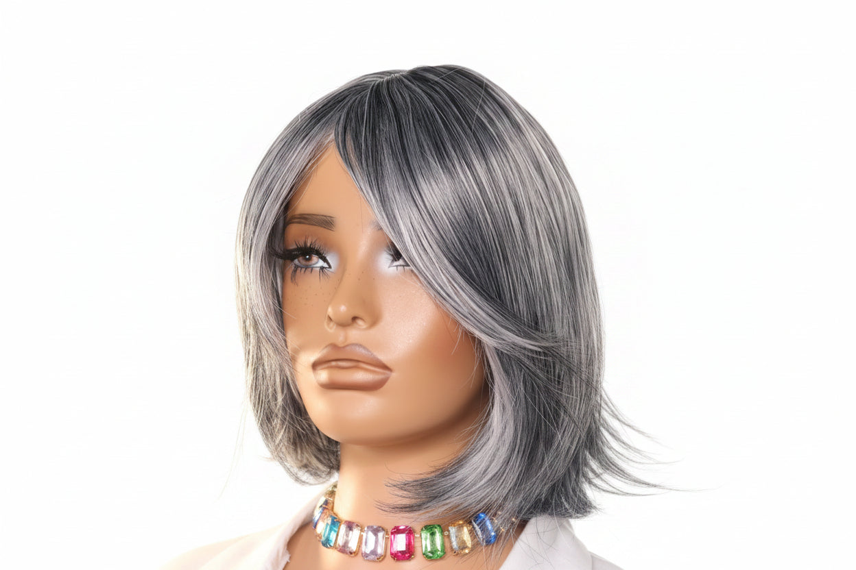 #004 – Silver Layered Bob