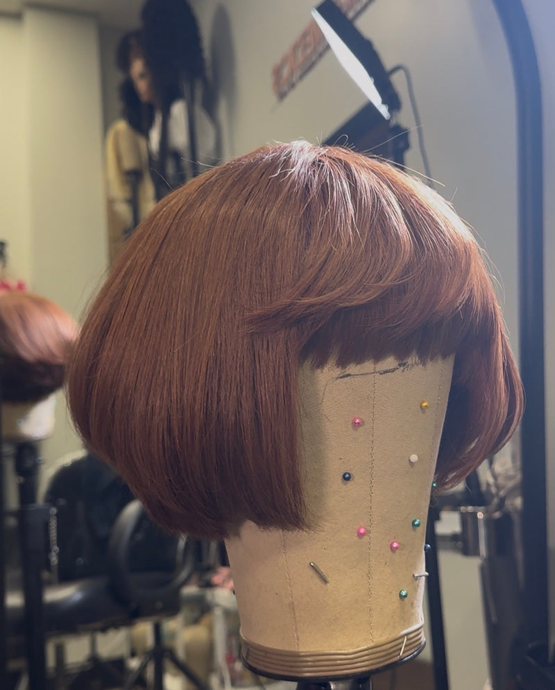 The same wig after restoration at The Wig Medics