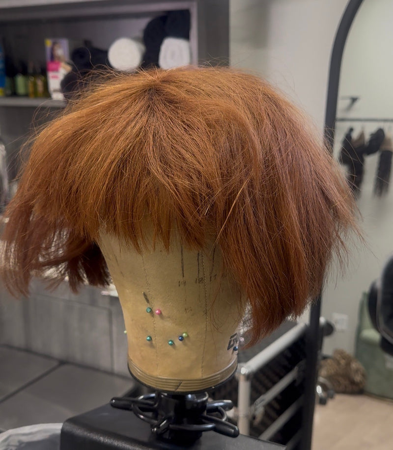 Wig before restoration at The Wig Medics